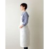 fog linen work Linen Full Apron White (19) 《LKA004-19》