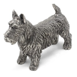 DANFORTH Pewter Scottish Terrier Figurine – Handcrafted Scottie Dog Statue 1.5" Lead-Free Pewter Dog Lover Gift Made in USA