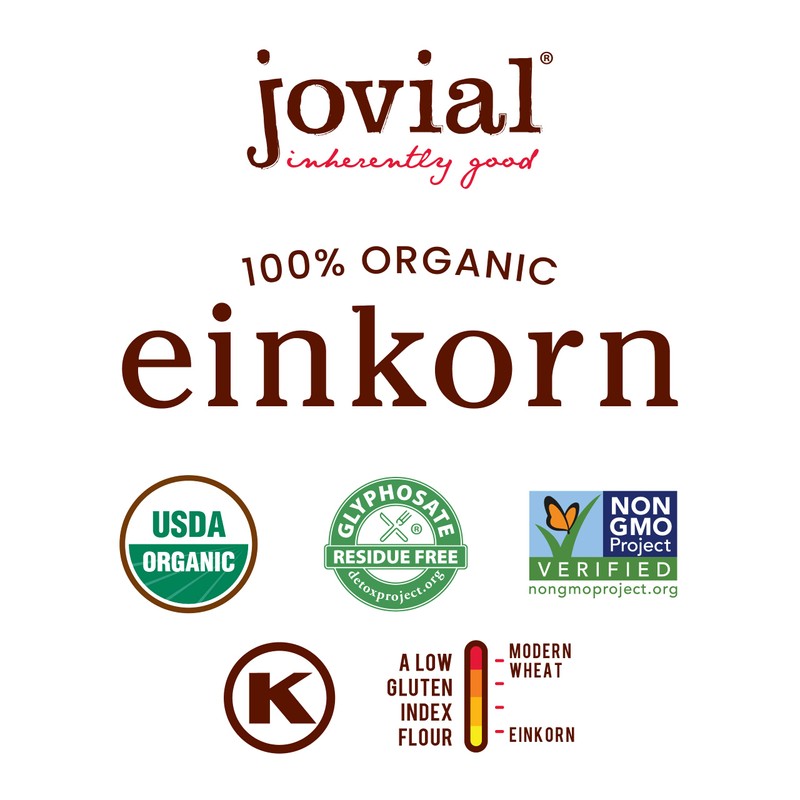 Jovial Einkorn 100% Organic Whole Grain Penne Rigate - Einkorn