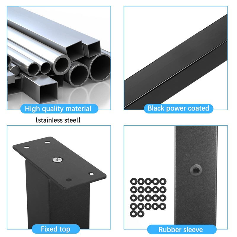 Sidasu 36" Level Post Drilled Cable Railing Post Stainless Steel,