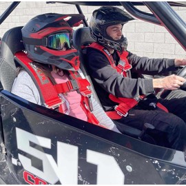 50 Caliber Racing Harness 4 Point Harness w/comfort padding 3" black belt bucket seat rzr turbo pror ace [6006 CB 5999P]