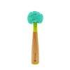 Full Circle Crystal Clear 2.0, Replaceable Bamboo Handle Glassware & Dish Cleaning Sponge, Green