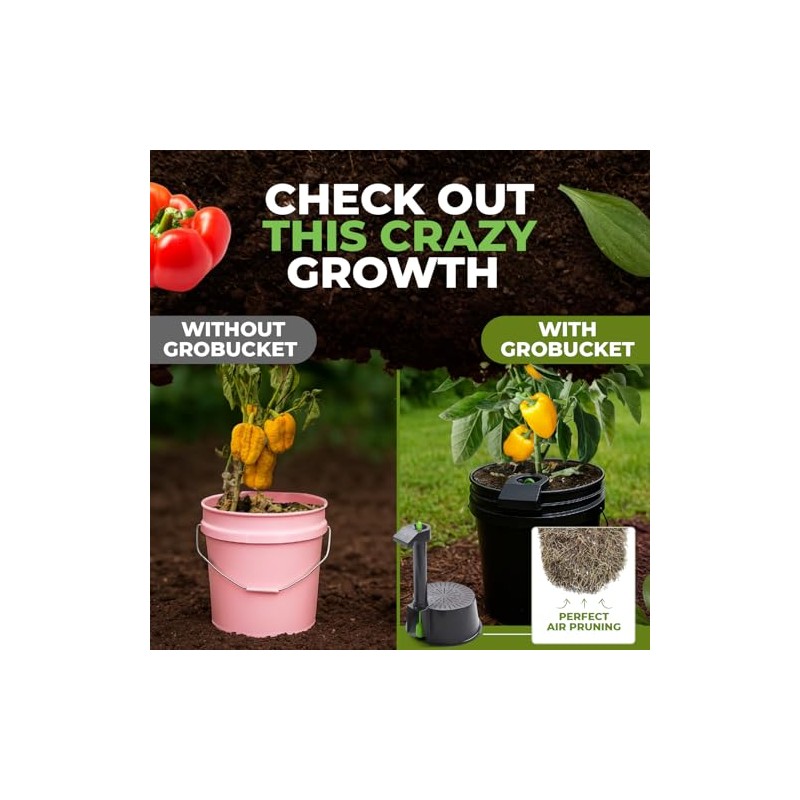 Self-Watering Planter Insert for 5-Gallon Buckets - 3-Pack