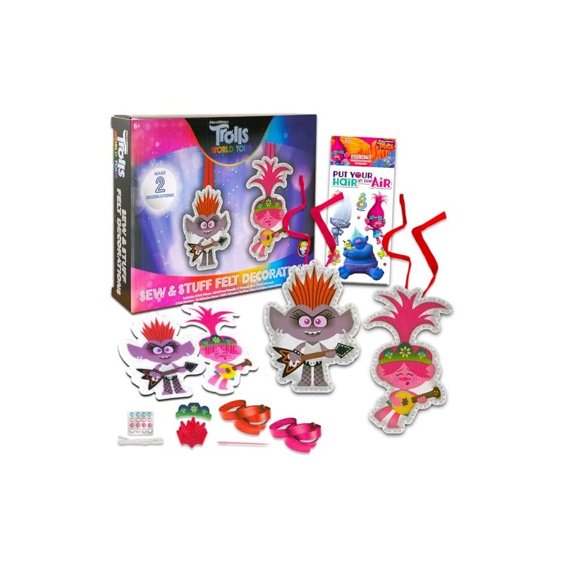 Trolls DIY Ornament Set - Bundle with DIY Trolls Ornament
