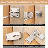 3-Pack Stainless Steel Padlock Hasp Latch 2 Inch, Door Latch