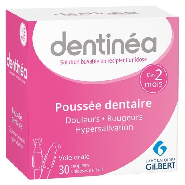 Gilbert laboratoires Dentinéa Solution Buvable Poussée Dentaire 30 unidoses de 1 ml