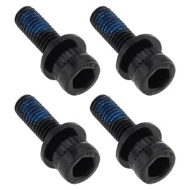 Be In Your Mind 4Pcs M6x18mm MTB Caliper Bolts Bike Hydraulic Disc Brake Caliper Adapter Bolts Compatible with Shimano Bike Overall Length 25 mm Black