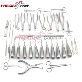 Precise Canda: 35 PCS Dental Extraction EXTRACTING Elevators Forceps Excellent Quality