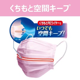 Pip Pleated Guard Breathing Comfort Mask, Pack of 30, Small Pink, Individually Wrapped