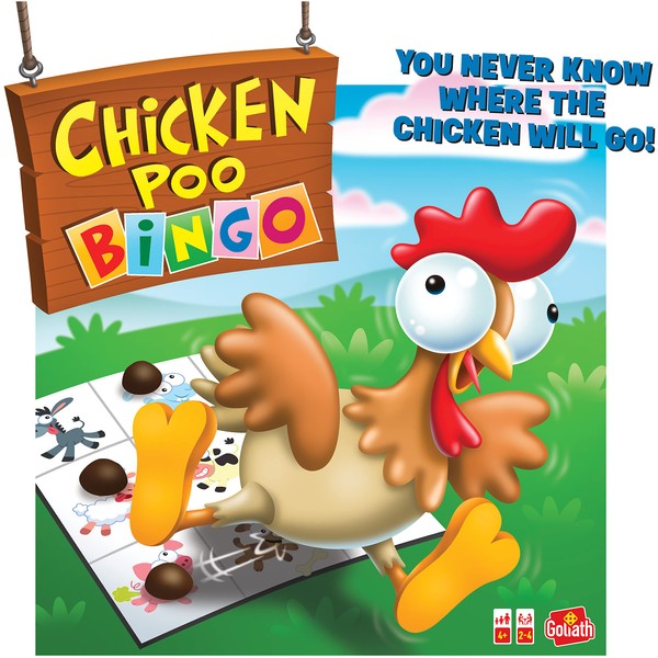 Chicken Poo Bingo: You Never Know Where The Chicken Will Go! | Kids Games | For 2-4 Players | Ages 4+