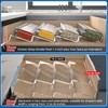 MIUKAA Clear Acrylic Spice Drawer Organizer, 4 Tier- 2 Set