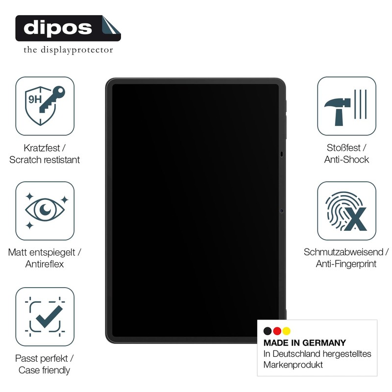 dipos I 2x Screen Protector 9H Matte Compatible with TCL