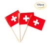 Switzerland Flag Swiss Flag, Small Mini Switzerland Toothpick Flags for