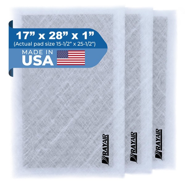 RAYAIR SUPPLY 17x28 Replacement Filter Pads Compatible with Air Ranger