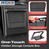 PETCHOR One-Touch Hidden Storage Console Box for 2018-2025 Jeep Wrangler