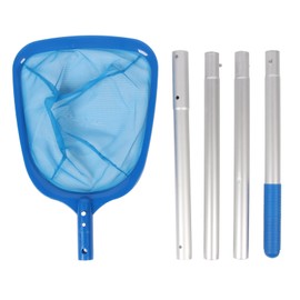 Pool Skimmer Net Reinforced Frame Large Opening Swimming Pool Cleaning Net with Long Poles for Spa Pond Swimming Pool