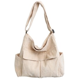 Canvas Crossbody Bag Corduroy Multi-Pocket Shoulder Tote 2025 Unisex College Casual Couple Daily Bag Work