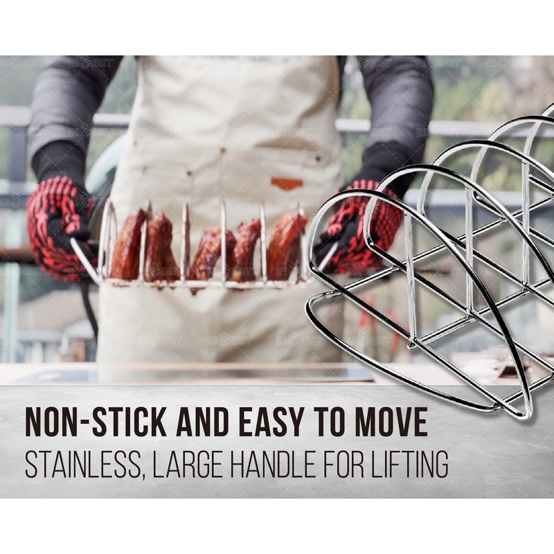 BBQ Rib Racks for Smoking, Classic Joe, BGE Grill Expander