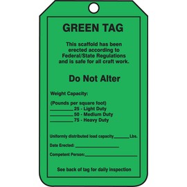 ACCUFORM SIGNS Status Alert Tag TRS209CTP