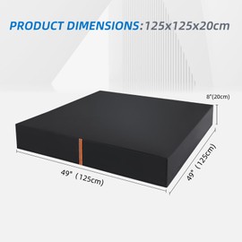 Sandpit Tarpaulin 125 x 125 x 20 cm Sandpit Cover Tarpaulin Sandpit Cover for Sandpit Dustproof Sandpit Cover Toy Sandpit Cover 420D Oxford