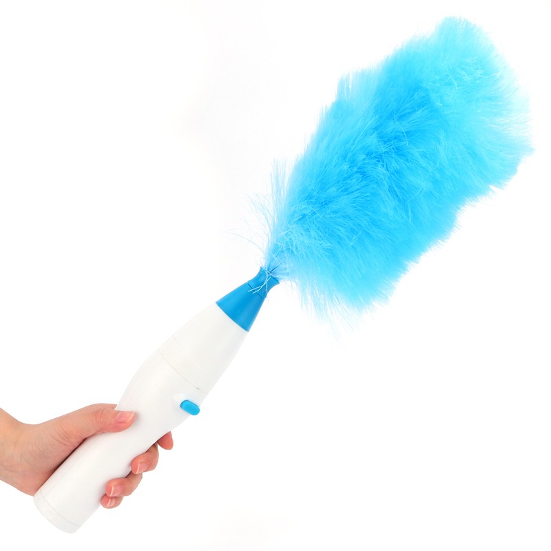 Feather Duster Rotatable Telescoping Dust Cleaner Electric Dust Cleaning Tool