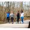 QVC Jetti Weighted Walking Poles w Bag and 2 Light