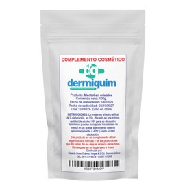 Mentol el Cristales 100% puro orgánico natural calidad Spa en bolsa resellable de 100 gramos