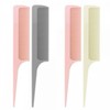 Abe Premium Mini Rat Tail Comb (2-Pack) Pink 6ea