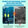 deegbbyi Pack of 5 Double Hook Reverse Bottom Rig, Fishing
