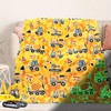 Excavator Blanket Construction Gifts for Kids Glow in The Dark