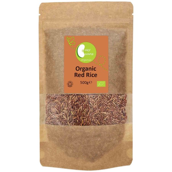 Organic Red Rice -Certified Organic- by Busy Beans Organic (500g)