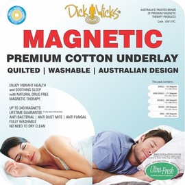 Dick Wicks Premium Cotton Quilted Magnetic Naked Underlay Double