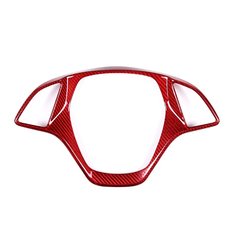 Steering Wheel Cover Trim Real Carbon Fiber 1PCS Compatible with
