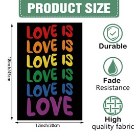 YBTLhome LOVE Spring And Summer Garden Flags Double-Sided Print Home Decor, Outside Decor, Yard Decor, Garden Decor, Holiday Decor(No Flagpole) 12 * 18in/30 * 45cm