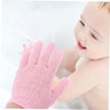 Minkissy 2sets Men's Bath Gloves Portable Exfoliating Gloves for Shower