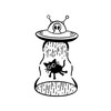 Fake Tattoo Alien - Temporalis® | Temporary Tattoos for Adults