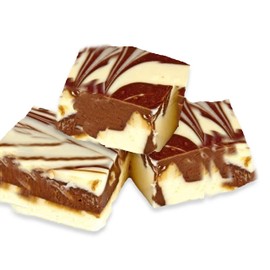 Home Made Creamy Vanilla Chocolate Swirl Fudge - 1 1/2 Lb Box