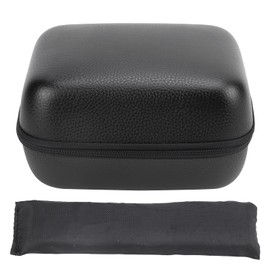 Fishing Reel Cases Cover, PU Leather Hard Fishing Reel Protective Case Pouch Storage Box for Fly Reels, Bait Reels, and Lure Reels (Black) (M 30x30x10cm)