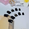 Yienate False Nails for Women and Girls Black Star Moon
