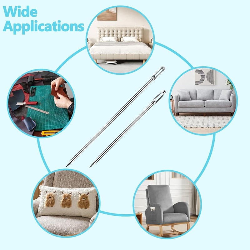 5Pcs Upholstery Needle Large Sewing Needle Long Sewing Needles Professional