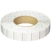 1" Clear Wafer Tab Seals w Horizontal Perfs - Roll
