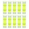 sourcing map 10pcs Cylindrical Bubble Level 9.5x34mm Mini Bullseye Spirit