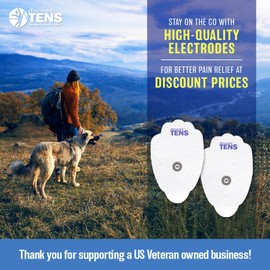 Discount TENS - Electrodes, Super Value 20 Replacement Electrode Pads for TENS Units, Snap TENS Unit Electrodes