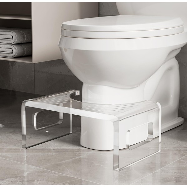 7" H Toilet Stool Squat Adult or Child, 15mm Extra-Thicked