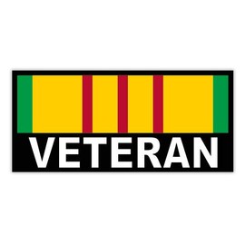GT Graphics Vietnam Veteran - 8" Vinyl Sticker - for Car Laptop I-Pad - Waterproof Decal