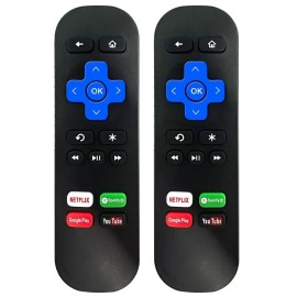 For Roku 2pack Remote Control Replacement for All Roku TV TCL/Hisense/Onn Roku
