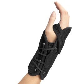 OTC Wrist Brace, Adjustable Thumb Strap Support, Black (Right Hand), Small