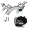 Saihisday 55565334 Aluminum Water Outlet Engine Coolant Water Outlet Replacement