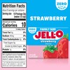 Jell-O Strawberry Sugar Free Gelatin Dessert Mix, 0.6 Ounce (Pack