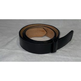 Premier Leather Belt No Bucke PL1211U 1.5" Black Size 34 NWOT